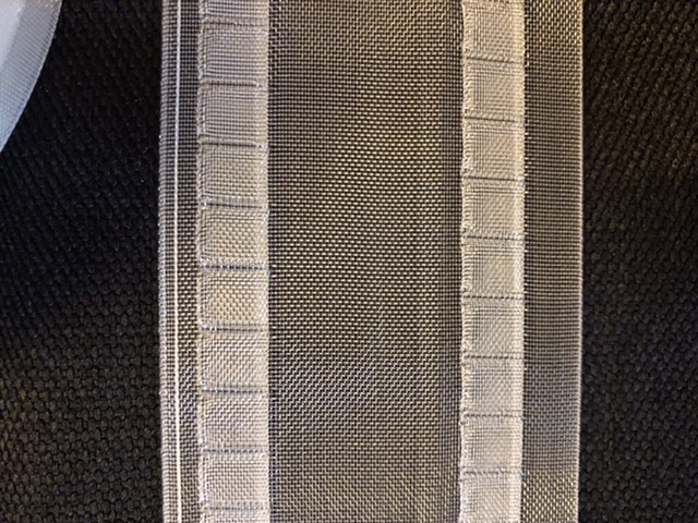 Pompeii cassette lepel Wave gordijn band 8 cm transparant | Claassen Stoffen
